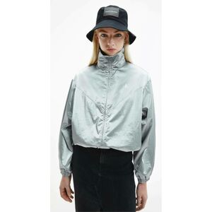 Calvin Klein dámská stříbrná bunda - S (0IN)